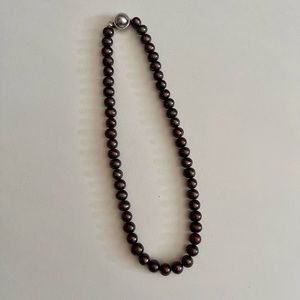 Bronze pearl necklace